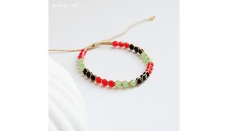 New Design Crystal Beads Bracelet Originally Handmade in Bali